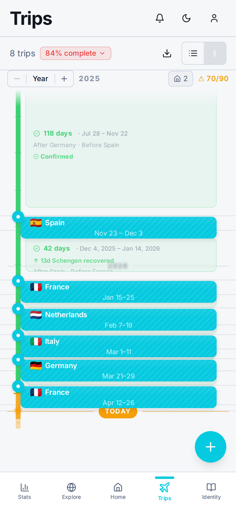 Trip Tracker - International Travel Without the Guesswork.